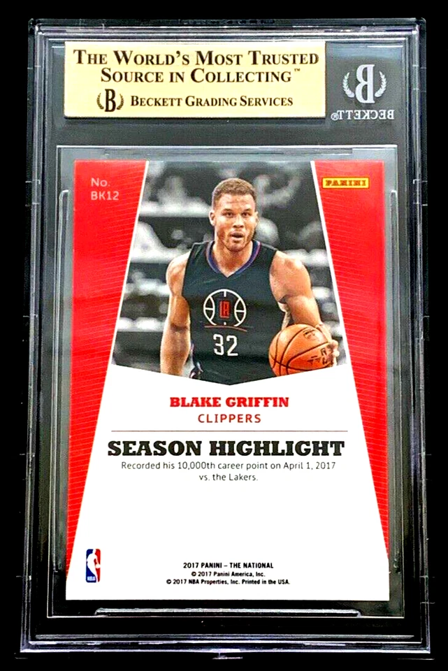 BGS 9.5 2017 SICK HYPERPLAID 1/1 NATIONAL CONVENTION BLAKE GRIFFIN G1664 - Image 3 of 3