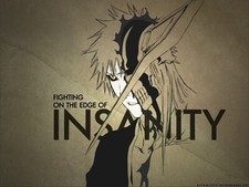 Anime bleach kurosaki ichigo hollow typography yellow CCG Gaming Mat Desk