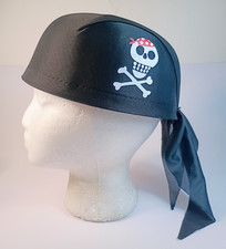 Halloween Pirate Hat. Size Small to Medium 7.5" Diameter.