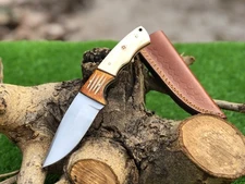 8” Gorgeous Custom handmade Stainless Hunting knife with sheath Christmas gifts