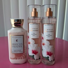 Bath  Body Works HIBISCUS PARADISE Fine Fragrance Mist  Lotion Set of 3