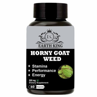 Horny Goat Weed Epimedium Kapsel Extrakt mit Maca Wurzel Pulver 500mg 60 Kapseln