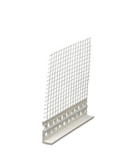 PVC-Abschlussprofil mit Gewebe 200 cm Putzabschluss Putzprofil WDVS Fassade