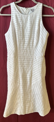 Bebe Dress Fully Lined Size 4 Striped Sheer
