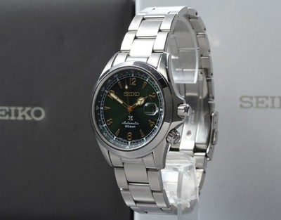 Near Mint / Full Set Seiko Prospex Alpinist 6R35-00E0 Green Automatic Mens Watch