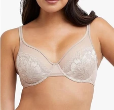 Bali Women's One Smooth U Lace Minimizer Bra Underwire Bras Full-Coverage 38C