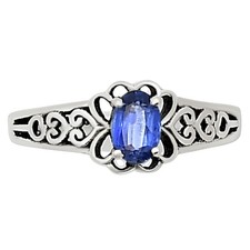 Natural Kyanite - Brazil 925 Sterling Silver Ring s.5 Jewelry R-1172