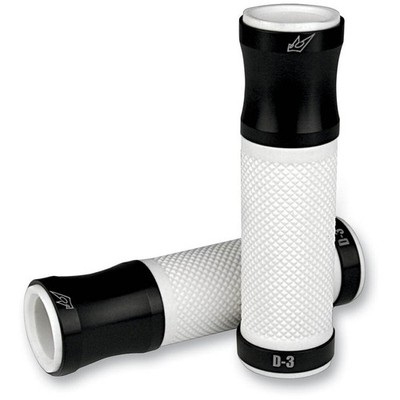 Driven Racing Black/White D3 Grips - D3BKWT