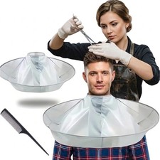 Hair Cutting Cape with Hairdressing Comb Set for Salon and Home Use