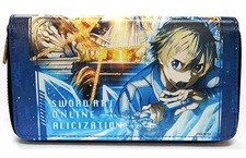 Sword Art Online Character Long Wallet Full Color Print Approx 20x10cm Used