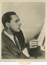 Czech American pianist Rudolf Firkusny antique photo