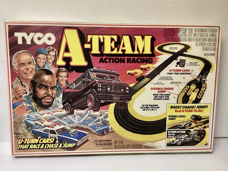 TYCO HO  A-TEAM Slot Car Action Race Track Set Vintage 1983/NEW/SEALED
