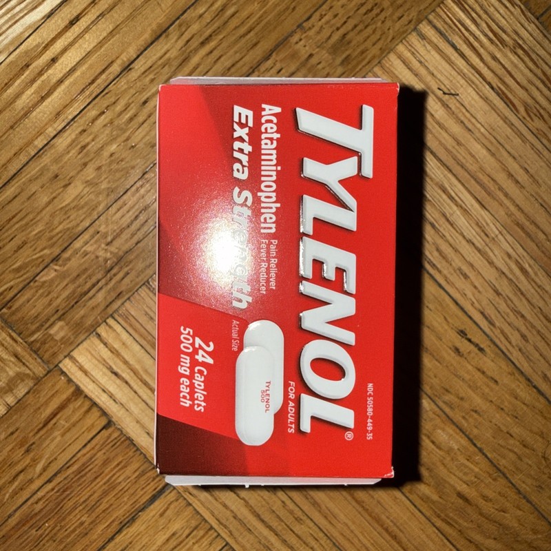 TYLENOL Extra Strength Acetaminophen 500 mg Caplets 24 ct