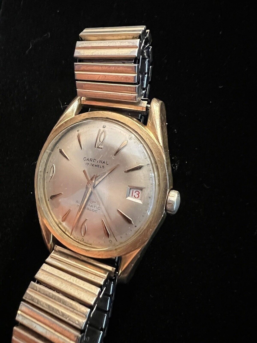 14K 金無垢　腕時計　laforte 17jewels VINTAGE CARDINAL 17 JEWELS GOLD AUTOMATIC MEN'S WATCH Working | eBay