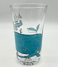 Anthropologie Molly Hatch 4 1/2" Juice Glass, IT'S OKAY Whale