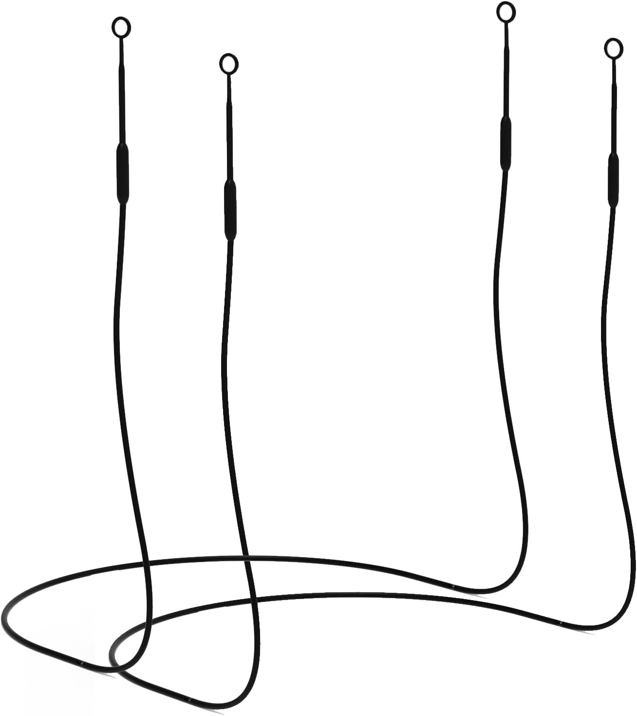 Earplug Lanyard [2 Pcs] with Magnetic Tug-Resistant Safety Cord, Flexible Silico