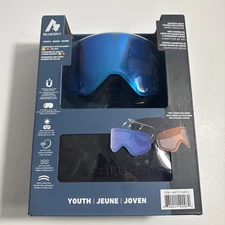 BLUESKY Youth Snow Goggles with Magnetic Quick Change Lens System 2 Lenses NEW