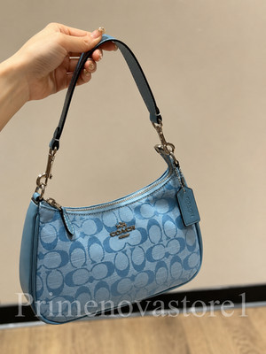 COACH CH139 Teri Shoulder Bag Signature Chambray outlet New