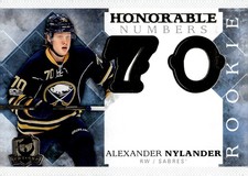 Alexander Nylander Sabres Honorable Numbers 2017-18 UD The Cup Blank Back