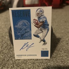 2019 Panini Encased Reserve signatures On Card Auto Kerryon Johnson SP  /25