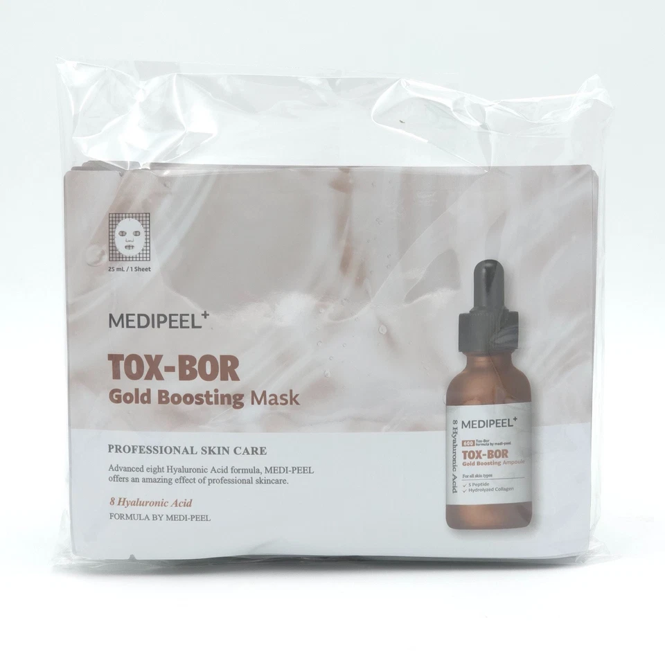 MEDI PEEL Tox Bor Gold Boosting Mask 25ml x 10pcs Elasticity Smooth K-Beauty - Image 2 of 4