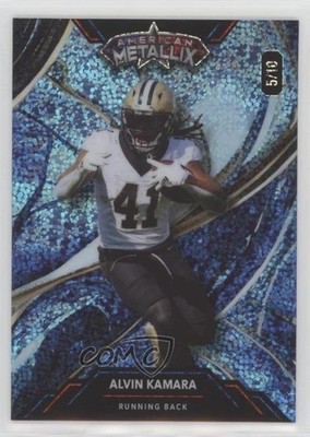 2023 Wild Card American Metallix Pro-Look Football 5/10 Alvin Kamara #WMG-AK 4g8