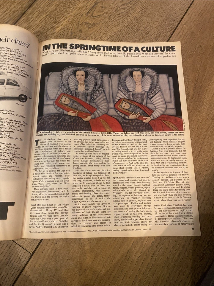 The Daily Telegraph Magazine: Franz Stangal, Elizabethan Age, 8 Oct 71 Picasso - Image 4 of 4