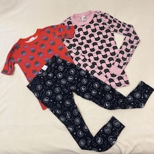 Hanna Andersson Pajama Set Youth 12-14 Strawberry Cat Organic Cotton Pants Lot