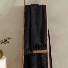 Yard Candar Textured Boucle Fringed Throw Blanket Soft Cosy Warm Home UK