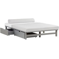 Holzbett 140X200 Mit Lattenrost Bettkasten 2 Schubladen Doppelbett Homestyle4U