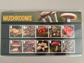 2025 MUSHROOMS Presentation Pack No 667 • 5x 2nd & 5x 1st Class Stamps MNH