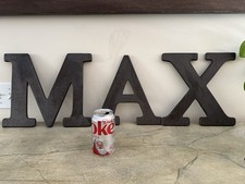 Pottery Barn  MAX INDUSTRIAL METAL LETTERS   M    A    X  Cerca 2011. Wall Decor