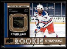 2021-22 Upper Deck Rookie Retrospective K'Andre Miller New York Rangers #RR-19