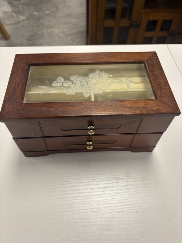 Vintage Wood Jewelry Box