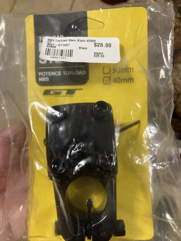 Vástago GT BMX, OLDSCHOOL DYNO BMX SE NBS CARGA SUPERIOR 50 MM NEGRO NUEVO Foto 2 de 4