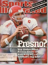 SPORTS ILLUSTRATED 2001 SEPTEMBER 17 DAVID CARR FRESNO STATE BULLDOGS ON-COVER