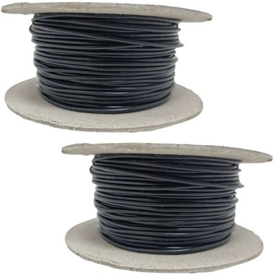 Einzeladrig Litze 12V Kabel 24V dünnwandig 35 Amp (4,5mm²) schwarz