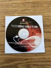 RARE Replacement Driver CD for KWORLD USB 2.0 TV BOX Tuner Software Disc