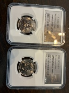 Lot Of (2) 1776-2026 D 25C Revolutionary War GEM UNCIRCULATED