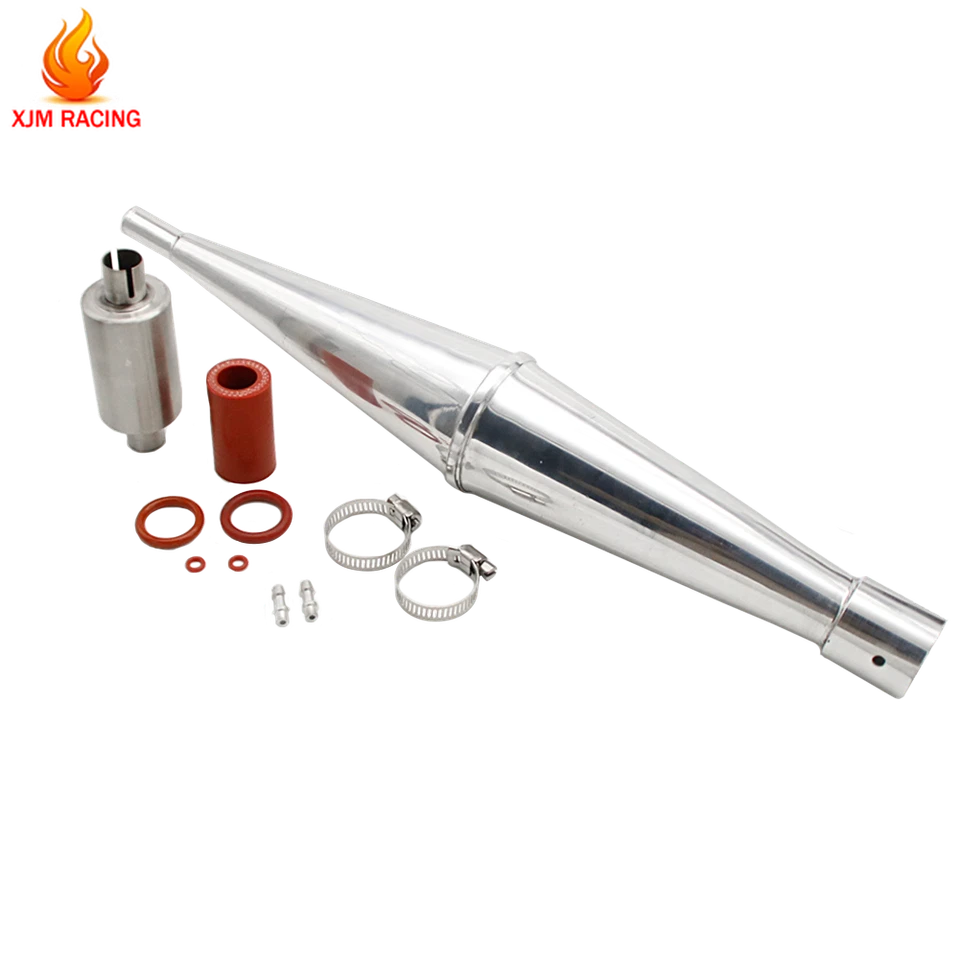 Metal Marine Exhaust Pipe Kit For 1/5 26CC 27.5CC 29CC QJ Zenoah G260/G29PUM - Image 3 of 4