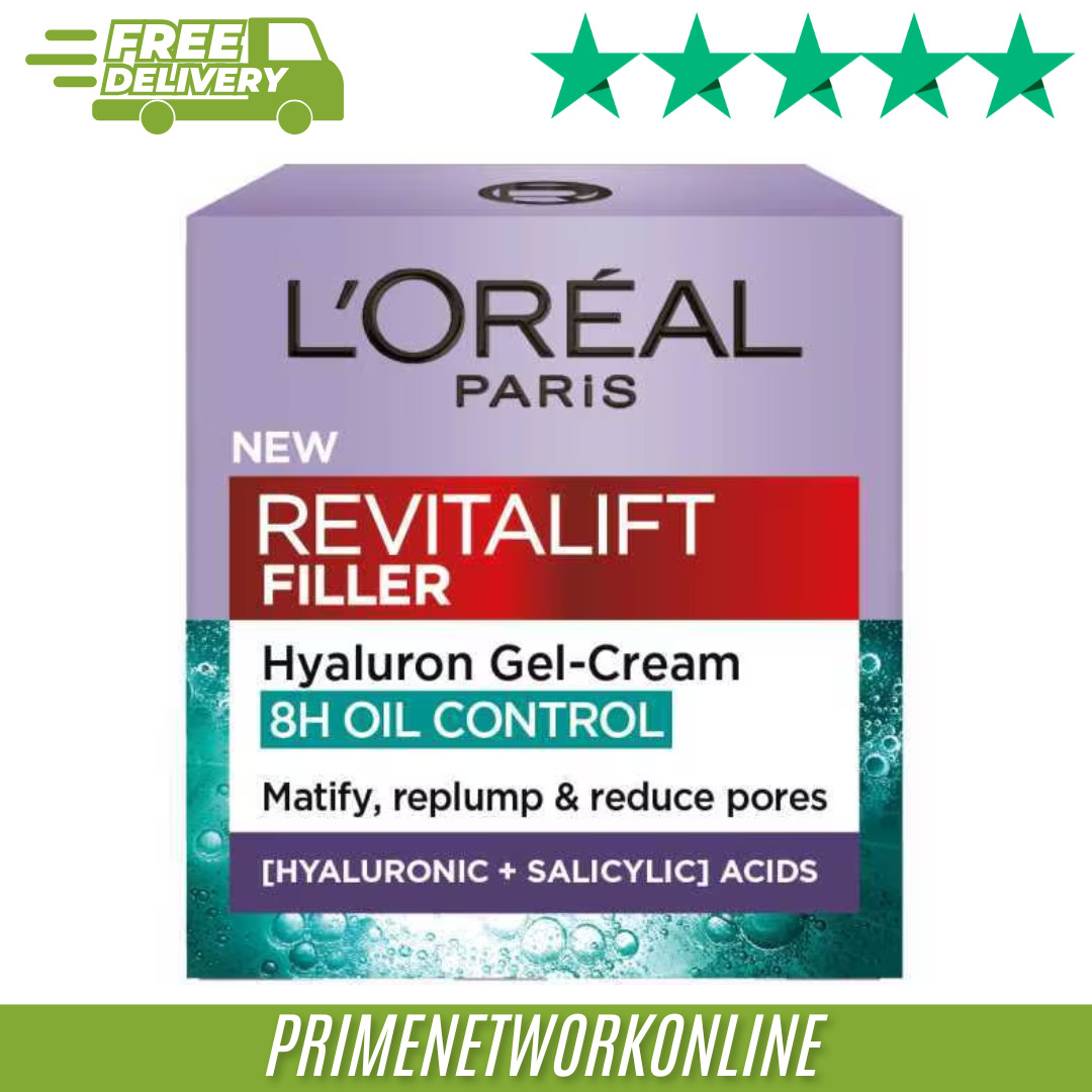 L'Oréal Paris Revitalift Filler 8H Oil Control Gel Cream 100% ORIGINAL ⭐⭐⭐⭐⭐
