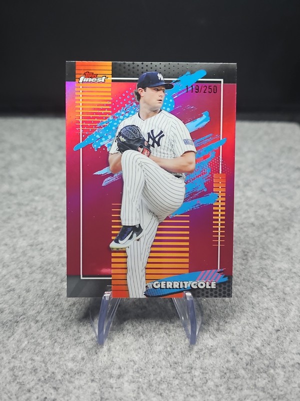 2026 Topps Finest Uncommon PINK Refractor Gerrit Cole /250 New York Yankees