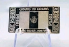 The Silver Mint - Peru .999 Pure Silver 20 Grams Ingot/Medal/Bar