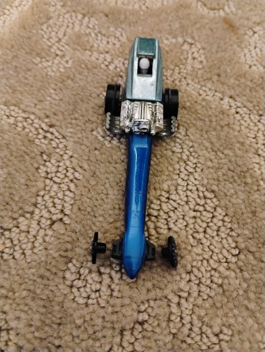 Hot Wheels Vintage 1970 - Fuel Dragster Snake Bleu - Made In USA