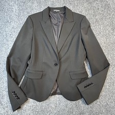 Express Women's Single Button Breasted Blazer Jacket Size 8 Classic Work Lined