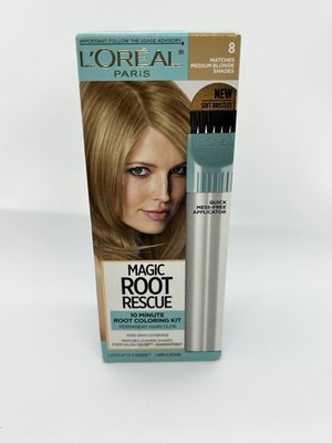 Loreal Magic Root Rescue 10 Minute Root Coloring Kit #8 Medium Blonde