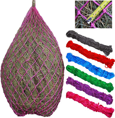 2 Pcs Classic Slow Hay Feeder Hay Nets, 40'' Length with 2'' Holes, Horse Supplies
