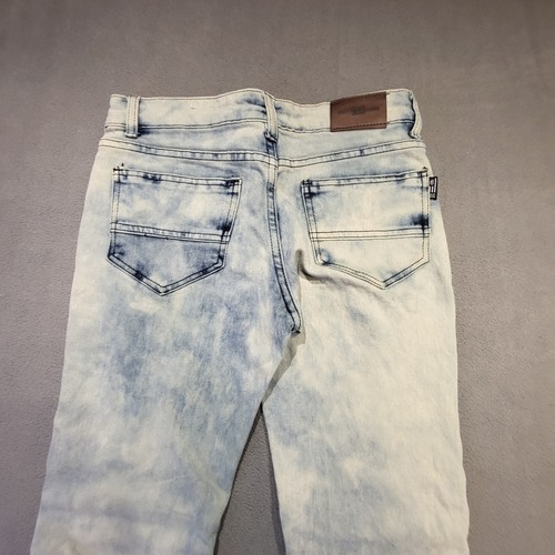Phat Farm Moto Jeans Girls Size 14 Skinny Leg Stretch Distressed Denim - Picture 10 of 12