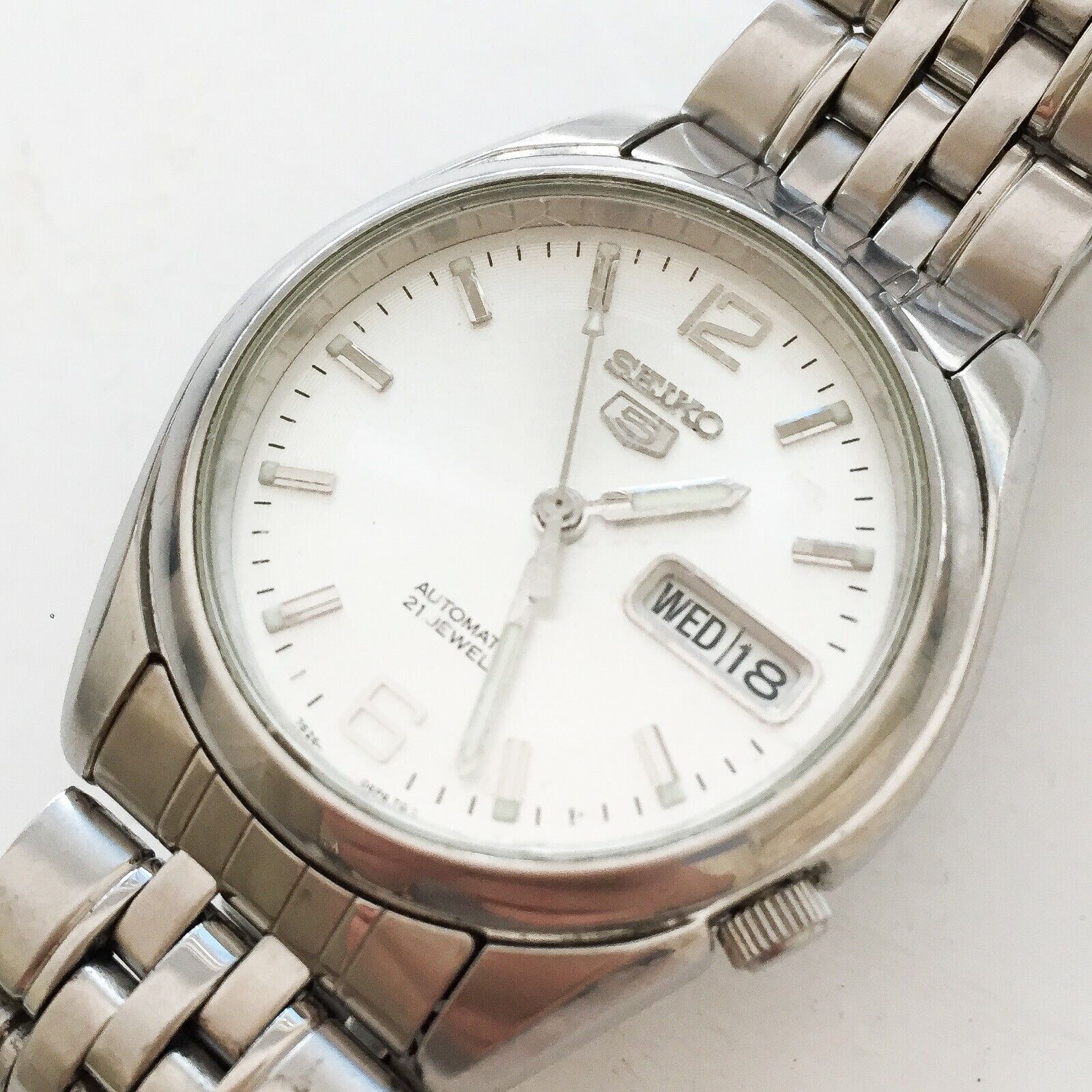 Vintage SEIKO 7S26-01V0 Stainless Steel 21 Jewels Automatic Analog Men's  Watch | eBay