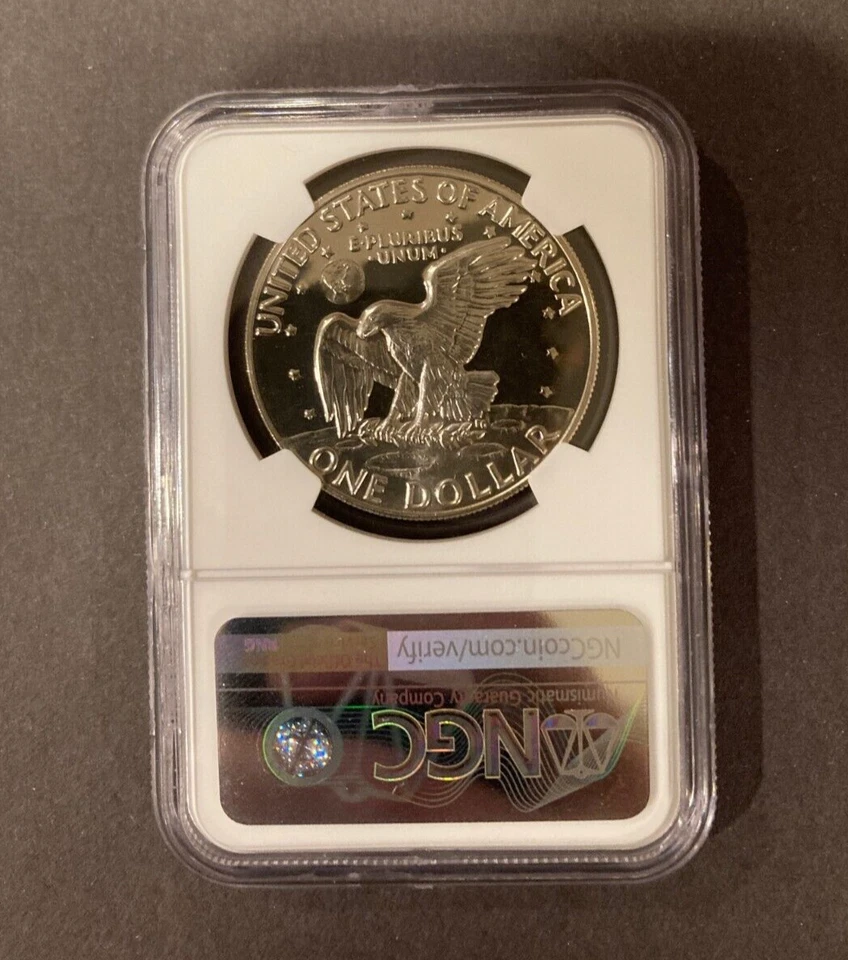 1973 S Eisenhower Ike Dollar $1 NGC PF69 Cameo STAR ✯  ✯ STAR Rare Proof ✯ ✯ - Image 2 of 2